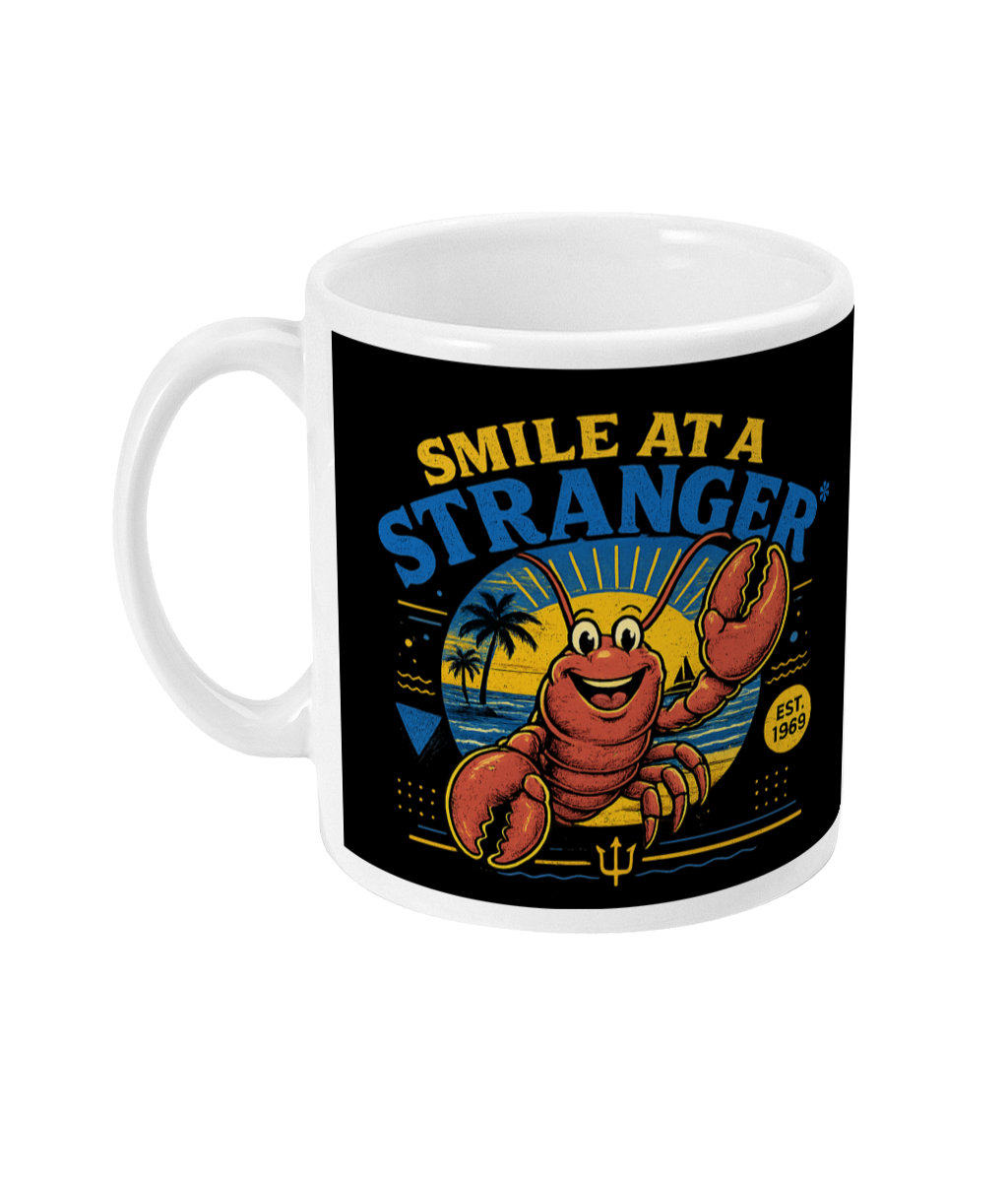 Larry Says.. Smile at a Stranger - Official Fdot1 mug